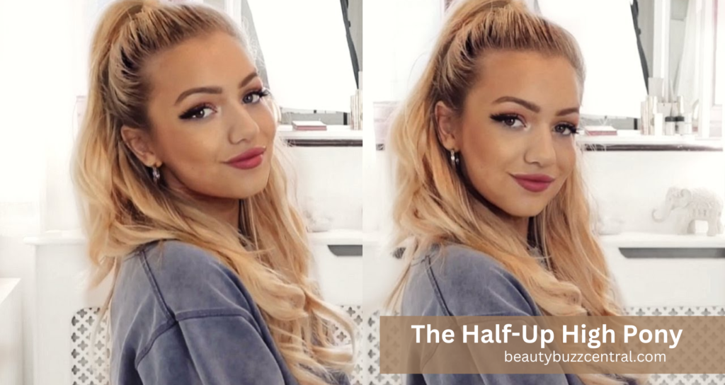 half up high ponytail ideas