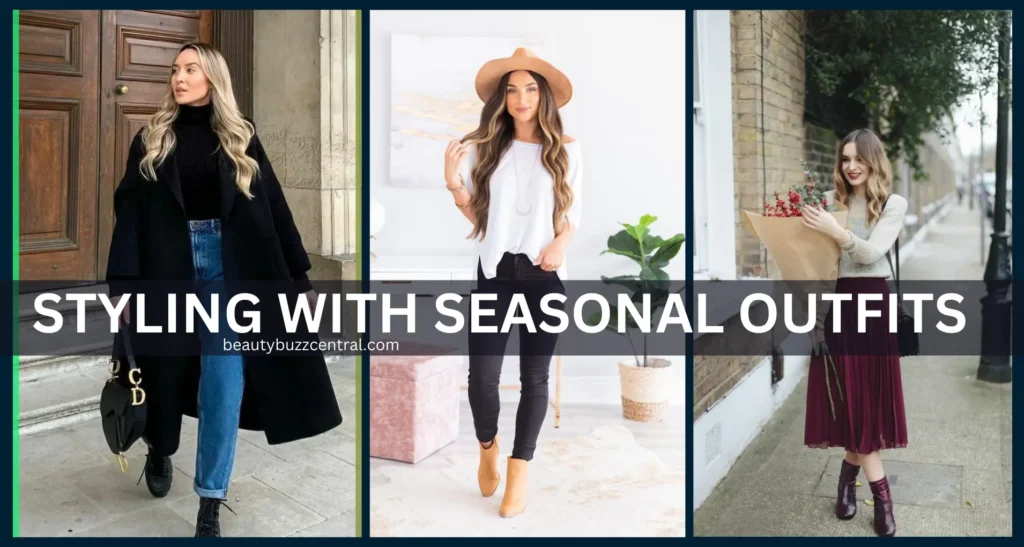 seasonal styling of ankle boots