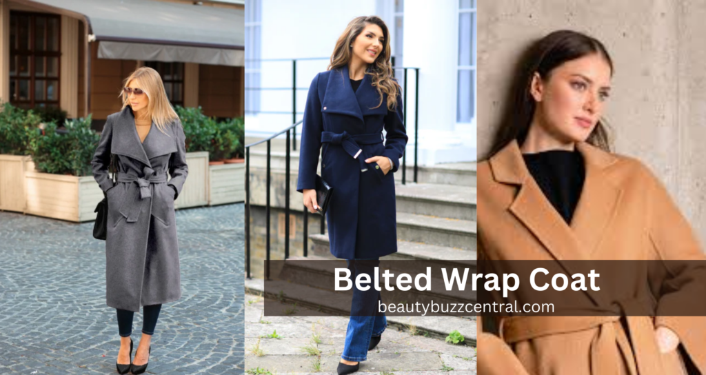 belted wrap oversized coats