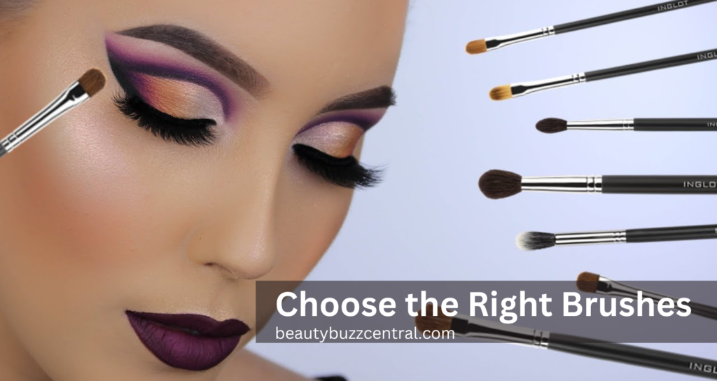 how to choose right brush for eyeshadow blending