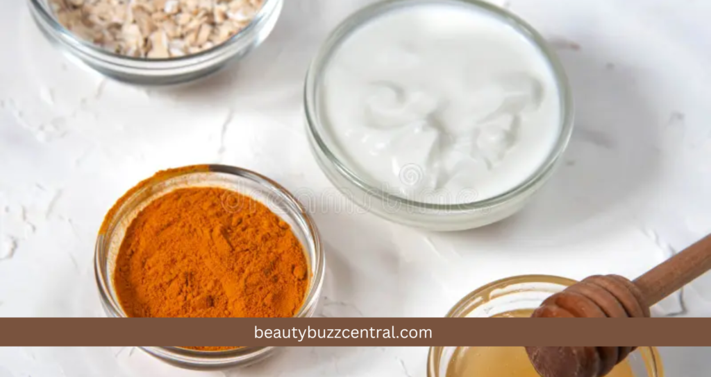 turmeric and oatmeal face mask