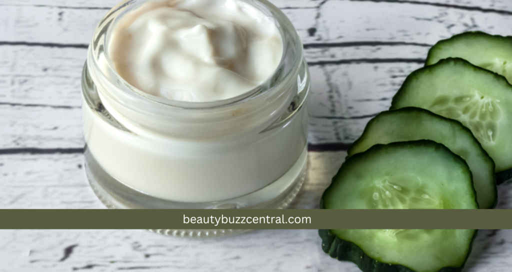 cucumber and yogurt face mask