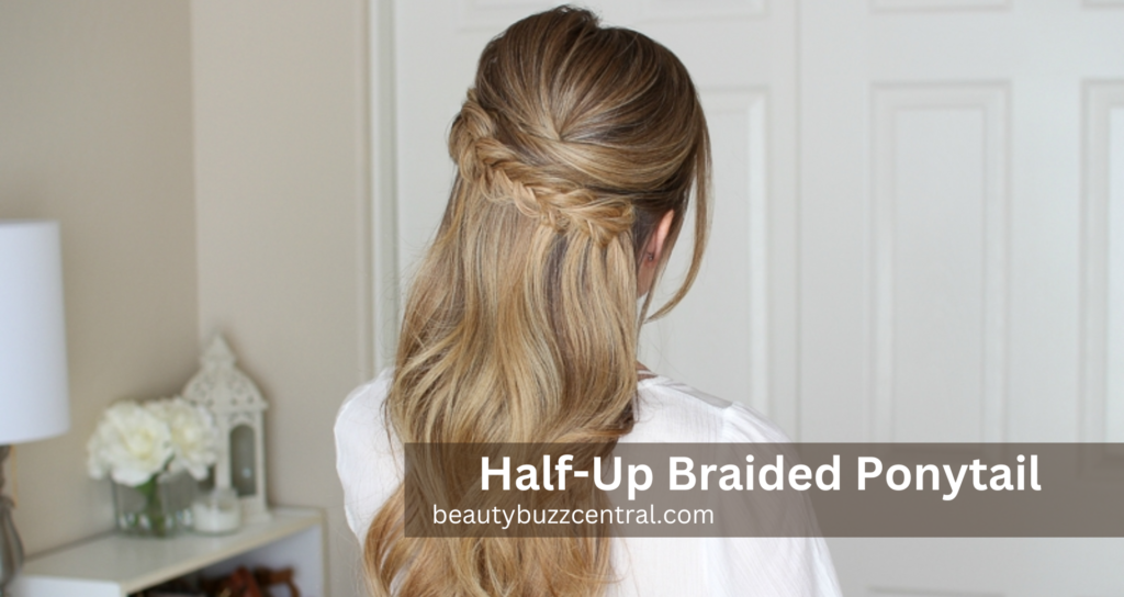 Half-Up Braided Ponytail