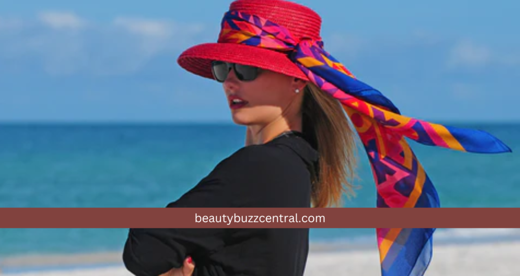 style silk scarves as hat wrap