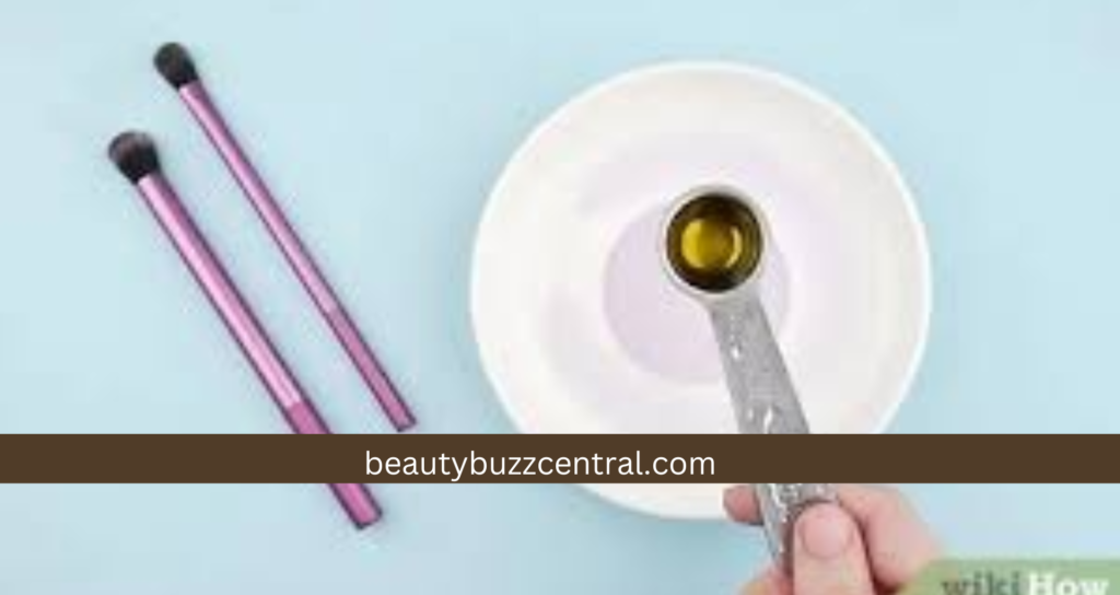use soap to clean makeup brushes