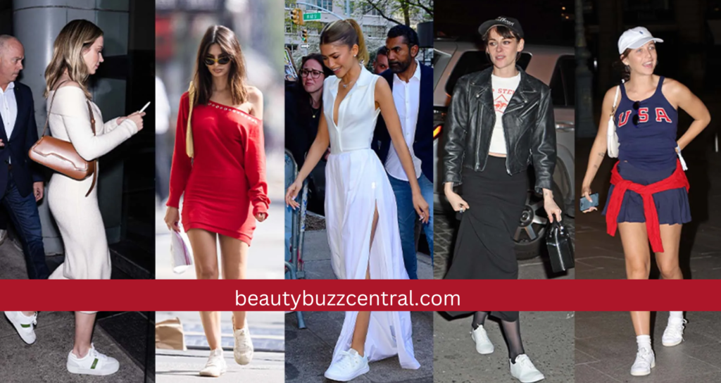 how to style fashion sneakers with every outfit